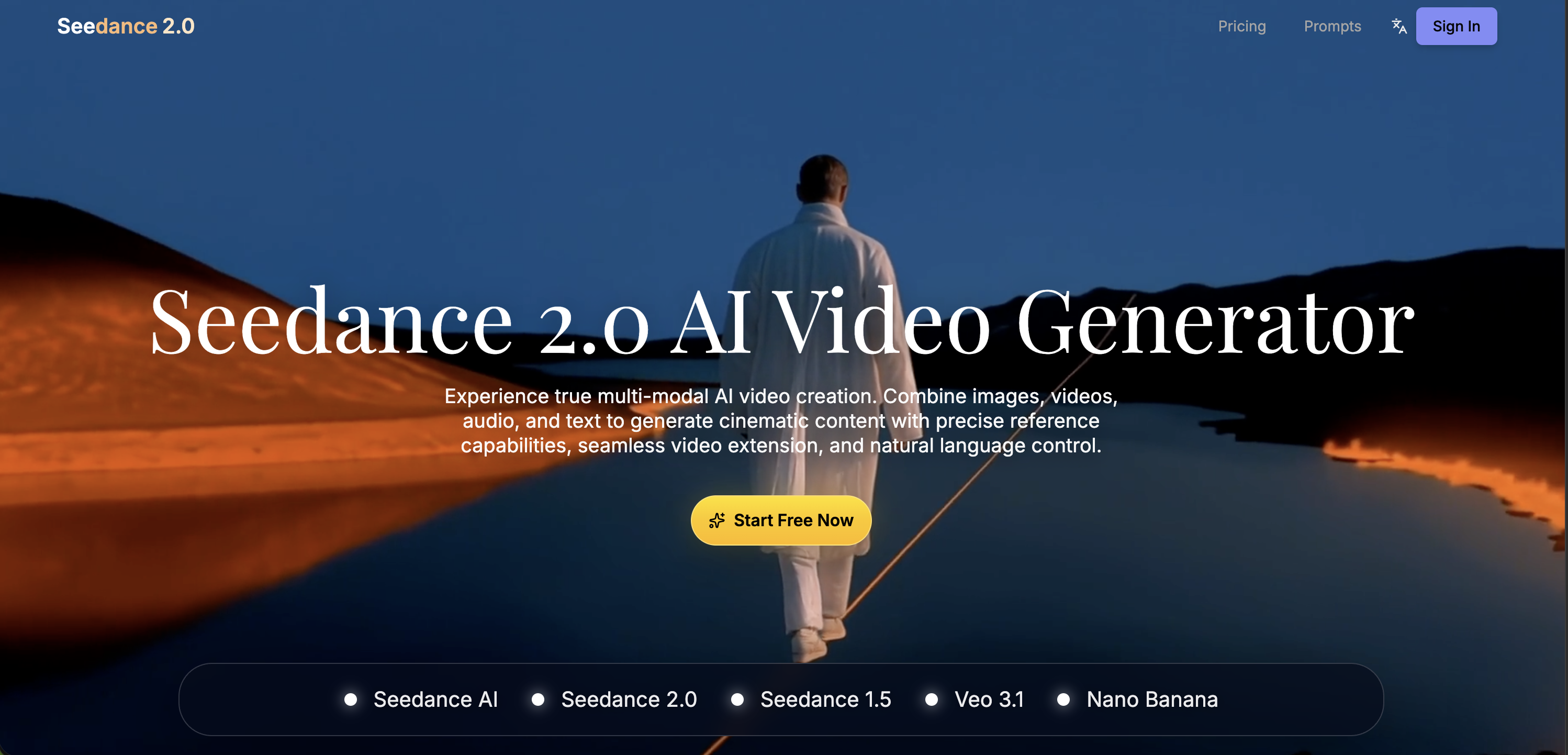Multimodal AI video generator with text-to-video, image-to-video, and reference-based control.